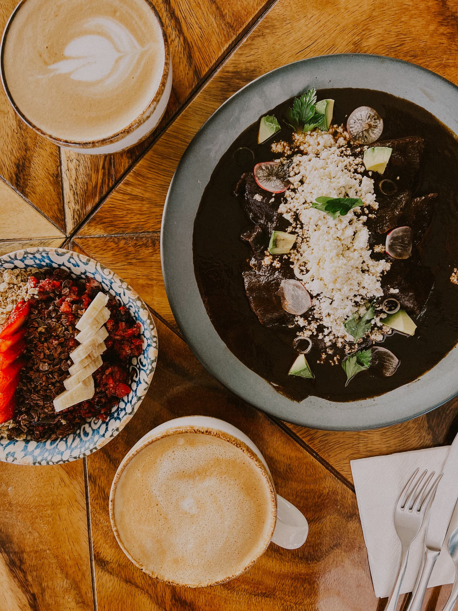Breakfast at Entre Sombras at Casa Santo Origen